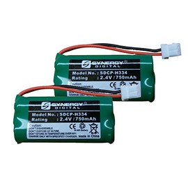 Vtech 6509 Cordless Phone Battery Combo-Pack Includes: 2 x SDCP-H334 Batteries