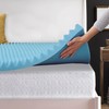 Zayton, 1-Inch Premium Convoluted Gel Memory Foam Toppers for Enhanced