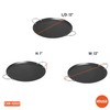 IMUSA 13.5in Carbon Steel Nonstick Round Comal with Metal Handles,