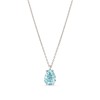 Einzelstück Necklace with drop crystal pendant, 925 sterling silver, rose gold, gold, Crystal