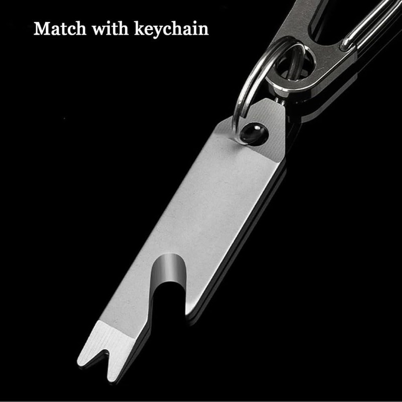 Mini EDC Pry Bar - Small Keychain Prybar Multitool for