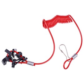 Dowfane Universal Safety Lanyard Kill Stop Switch with 7 Keys Compatible with Johnson Evinrude Suzuki Mercury Yamaha Suzuki Tohatsu Outboards