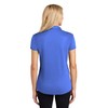 Ladies Heathered Moisture Wicking Golf Polo-S-True Royal