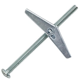 3/16" x 3" Toggle Bolts and Wing Nut- Spring Toggle Bolt Anchors-Heavy Duty Hollow Wall Anchors for Drywall, Carbon Steel 20 Pack