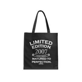 DCG PRINTWEAR 18 Today Cotton Tote – Reusable Birthday Bag – Gift for Men or Women – Born in 2007 – Bag for Life – 18th Novelty Present