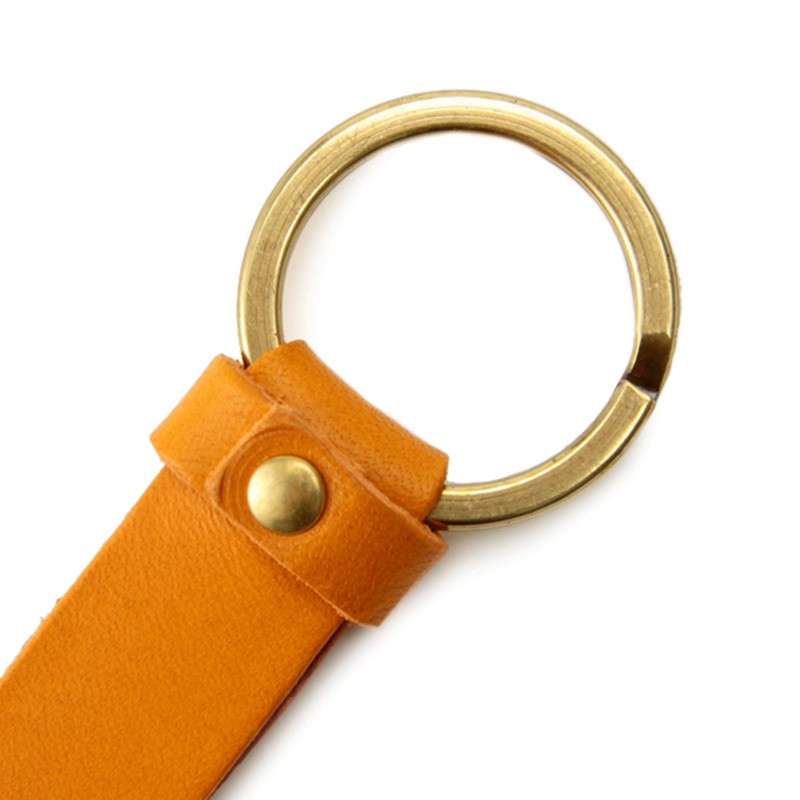 IL BISONTE Key Chain, Key Ring, Leather, Genuine Leather, Cowhide