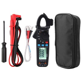 Jeanoko ACM91 1mA Clamp Meter DC/AC Current True RMS Auto-Ranging 6000 Counts Multimeter,Low Impedance Live Check Temp Cap Volt Ampere MeterTesters and Detectors