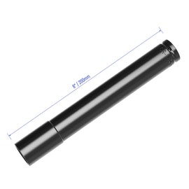 FOCMKEAS 1/2 Inch Drive by 30mm Deep Impact Socket, Heat-Treated CR-V Steel 8 Inch Length, 6-Point Metric Sizes