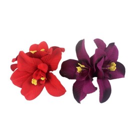 CHUANGOU 15 PCS Bohemian Flower Hairpin Artificial Flower Hair Clip Hawaiian Hibiscus Plumeria Hairpin for Seaside Holiday Bridal Hair Accessories