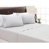 Chanasya Premium Embossed Light Gray Queen Size Bed Sheets Set