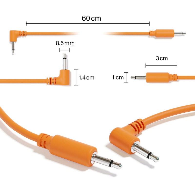 ExcelValley - Hybrid Mono Modular Patch Cables - TS 3.5mm