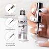 RARJSM Metallic Silver Gel Liner Nail Art 3D Mirror Chrome
