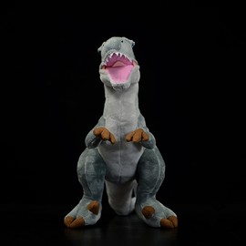 Tiny Heart Velociraptor Dinosaur Soft Toy Plush Toy Realistic Dinosaur Plush Beautiful Animal Cute and Soft Gifts Dinosaur for Children Boys and Girls Toy Grey 16 Inches