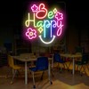 Be Happy Neon Sign, Positive Classroom Decor LED Light for