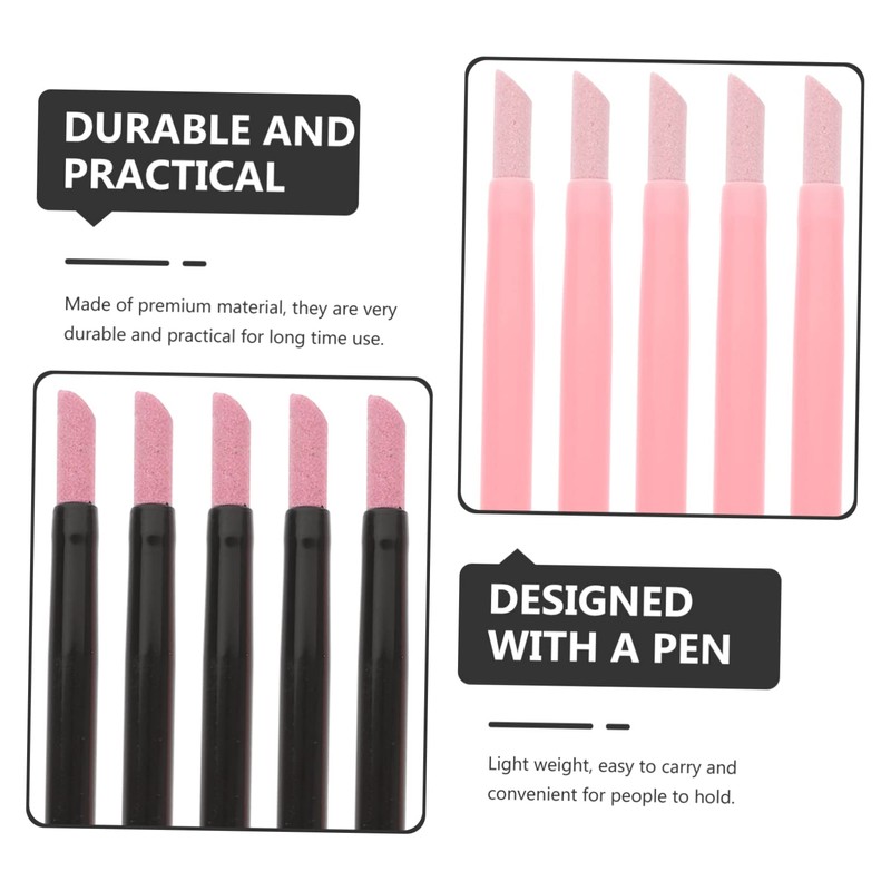 Ipetboom Manicure Pen Single Head Cuticle Remover Nail File Ceramic