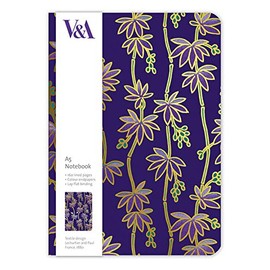 V&A Purple Bamboo A5 Luxury Notebook