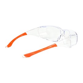 TIMCO Slimfit Overspecs Safety Glasses - Comfortable overspec glasses to provide a low profile solution when used with spectacles - Clear