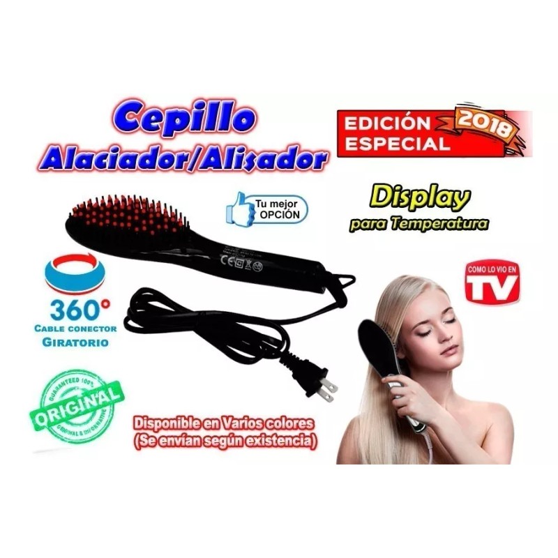 Marca Original Tenaza Cepillo Alisador Regulador Temperatura Alaciador.
