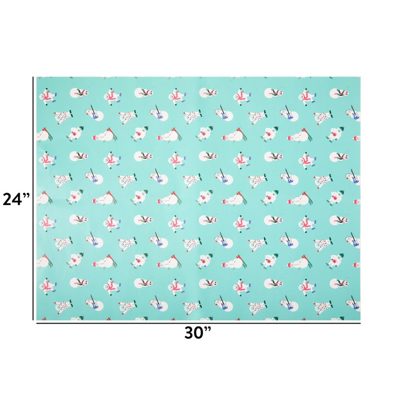 The Gift Wrap Company 58-191633 Yeti On Ice Holiday Flat