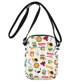 MYSOMY Anime Inspired Crossbody Bag Jasmine Dragon Tea House Gift Ba Sing Se Shoulder Bag My Cabbages Gifts (my cabbages uk1)