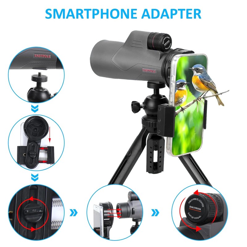 Monocular 15 x 56 Telescope for Bird Watching Hiking Camping