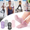 SkiBeaut Pilates Non Slip Socks, 4 Pairs, Women Yoga Grips
