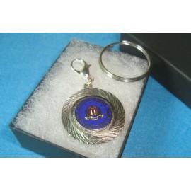 VINTAGE FBI Department of Justice Federal Bureau Of Investigation Charm w/clasp