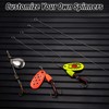 Dr.Fish 30 Pack Fishing Spinner Shaft Stainless Steel Looped Wire