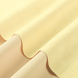 Craftido Glow in The Dark Fabric, Luminous Soft Velvet Fabric by 1 Yard in Solid Color 63" Width for Crafting, Quilting, Handmade DIY, Sewing Project, Clothing, Holiday Decorations - Yellow