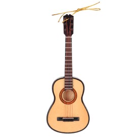 Guitar Ornament Resin Miniature Guitar Hanging Ornaments for Christmas Birthday Festival 5.9in
