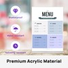 JEFURE A4 Acrylic Sign Holder, 3 Pack Clear Perspex Display