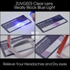 ZUVGEES Retro Style Blue Light Blocking Reading Glasses Big Eyeglass
