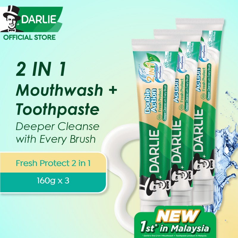 Darlie [Value Bundle] DARLIE Double Action Freshness Toothpaste (assorted) 250g/200g/180g/160g