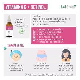 Nat Sop Suero Vitamina C + Retinol - 60ml