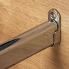 Cupboard Rail - Oval, Polished Chrome