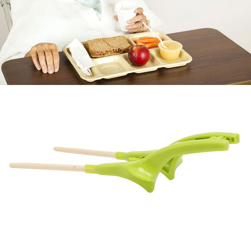 Disabled Chopsticks ABS and Bamboo Streamlined Anti Skid Learning Chopstick