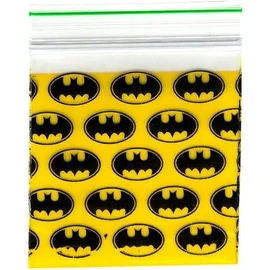 Grip Seal Bags Resealable Plastic Bags Poly Plastic Storage Bags Zip Lock Bags Baggies 30x30mm Small Plastic Bat Desing Bag (200)