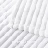 Catalonia White Fleece Throw Blanket for Couch, Super Soft Fuzzy