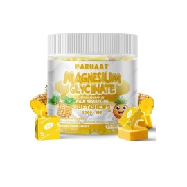 parhaat Magnesium Glycinate Soft Chews, Advanced Complex  60ct, High Absorption 2500 Mg