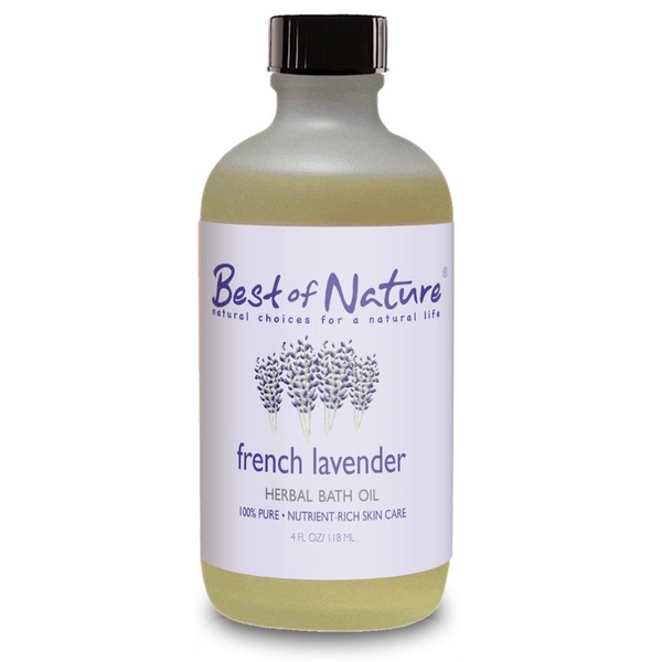 French Lavender Bath Oil - 4 oz - 100% Pure