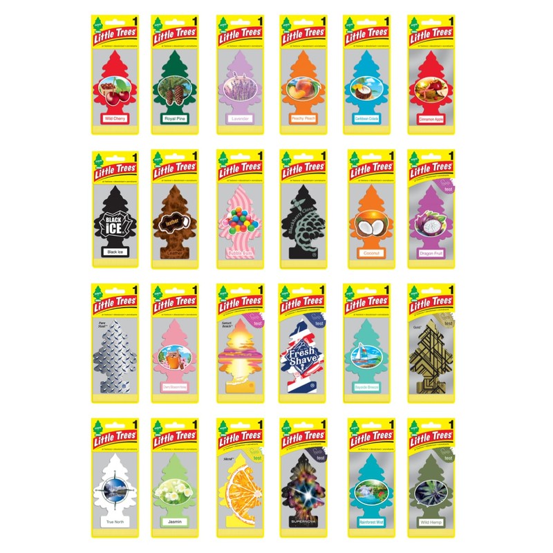 LITTLE TREES Car Air Freshener | Hanging Paper Tree for