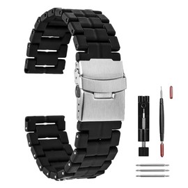 Sibehill Luminox Watch Band 0.9-inch (23 mm) Carbon Fiber Plastic Steel Replacement Watch Band with Adjustment Tool, 23 mm