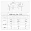 BALCONY & FALCON Rectangular Jacquard Tablecloth, Linen Look Tablecloth for