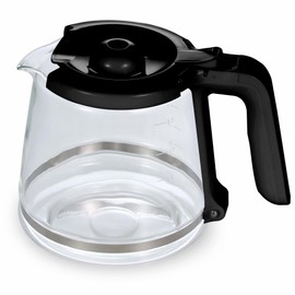 BESBARISTA 12-Cup Replacement Glass Carafe, Compatible with Mr. Coffee (#RF, LM, PC and SC Series - Black Handle)