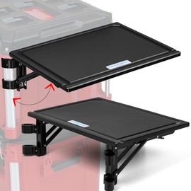 HDPE Folding Side Table Kit - Milwaukee Packout Compatible - Solid Plastic - Packible Tool - Packout Mod