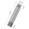 FOCMKEAS Shower Head Extension Arm Extender Stainless Steel 1/2PT Male