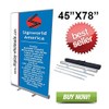 Signworld 45" Retractable Roll Up Banner Stand Display