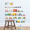 DECOWALL DS-8015 Transportation Car (Small) Wall Sticker Decor Kindergarten Nursery