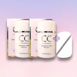 Enprani 엔프라니 래디언스 씨씨크림 SPF30/PA++ 50ml 2개 +뷰니오 퍼프2P 결광 생얼비비 Enprani Radiance CC Cream SPF30/PA++ 50ml 2pcs + Bunion Puff 2P Glow Bare Skin BB Cream