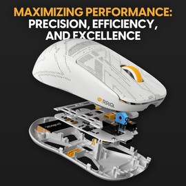 Pulsar Gaming Gears X2H (High Hump) Wireless Gaming Mouse, Designed for Competitive Esports, Lightweight 55g, PAW3395 26K DPI Sensor, Optical Switch, 1ms Polling Rate, Symmetrical Shape, RRQ Edition